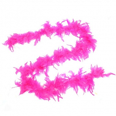 Боа шарф перо розовый 1,8 м 30 гр 1 шт