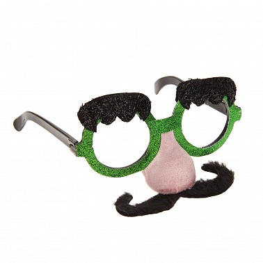 Очки карнавальные Мистер усы и розовый нос