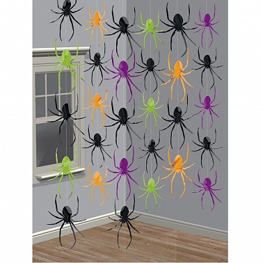 Гирлянда вертик Пауки 2,1м 6шт