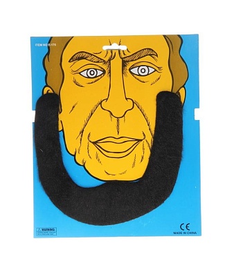 Борода темная 25*21 см 1 шт