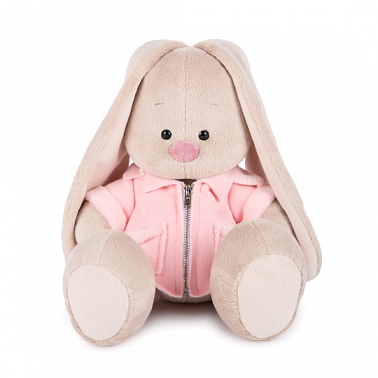 Мягкая игрушка Зайка Ми в розовой меховой курточке SidS-209