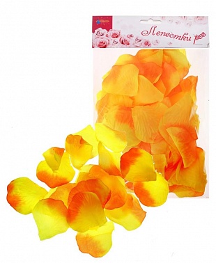 Лепестки роз желто-оранжевые 1 шт