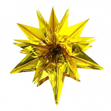 Украшение фольга Звезда Золото 52*50см