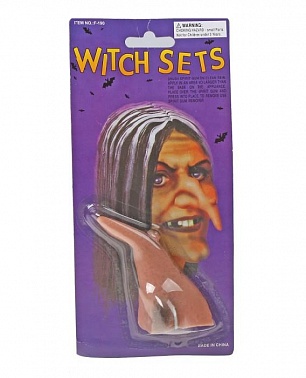 Нос Ведьмы с бородавкой темный 1 шт