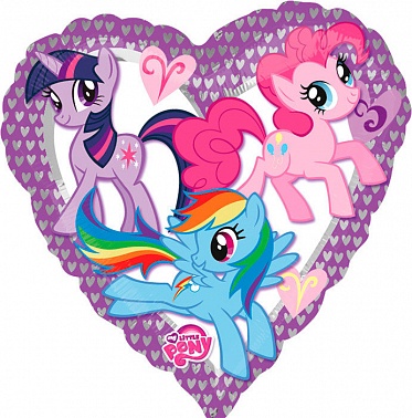 А 18" My Little Pony сердце S60
