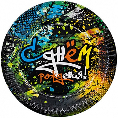 Тарелки СДР Граффити 17см 6шт