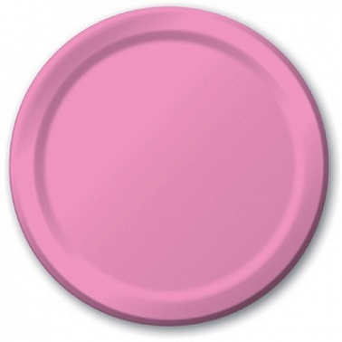 Тарелка Веселая Затея Розовая 17 см 8 шт