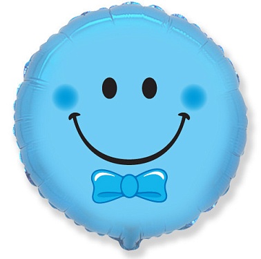 Шар Круг фольга 18" Смайл мальчик (FM)