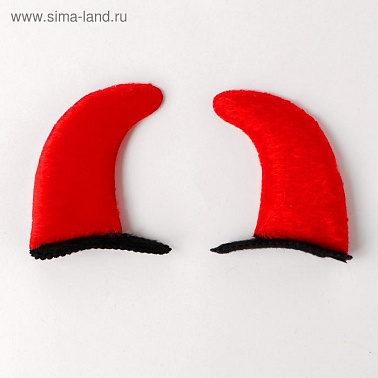 Рожки-заколки Красные 2 шт