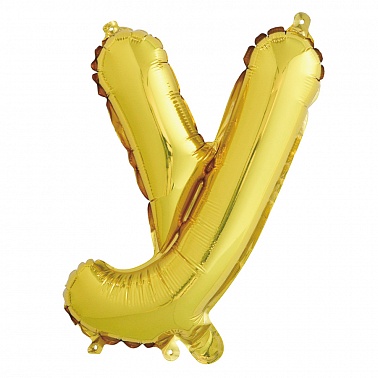Шар Буква У золото 16" 41см 