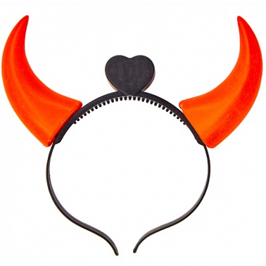Ободок светящ Рожки дьявола пласт 