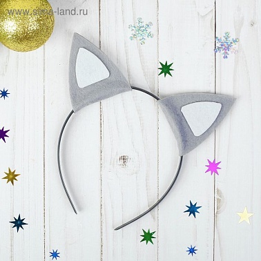 Карнавальные ушки Кошечка МИКС