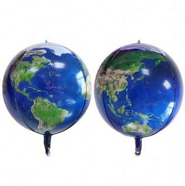 Шар фольга Сфера 24" 3D Планета Земля (FL)