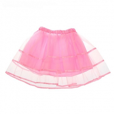 Карнавальная юбка 2-х слойная 4-6 лет, цвет светло-розовый 