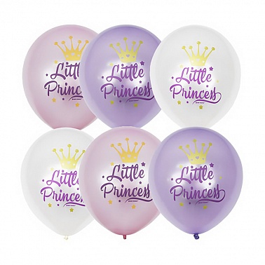 Шар М 12" Перламутр Littie Princess 25 шт