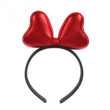 Ободок Бантик красный