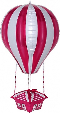 Шар фольга сфера "Воздушный шар" Красный 27" (Fl)