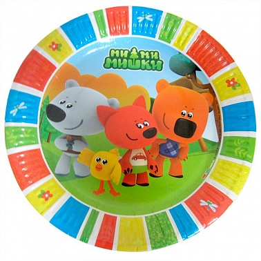 Тарелка Ми-Ми-Мишки 18 см 6 шт