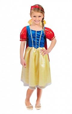 Костюм "Белоснежка" (платье.украшение на голову) рост 128 детский