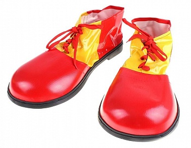 Ботинки Клоун красно-желтые 35*17*6 см