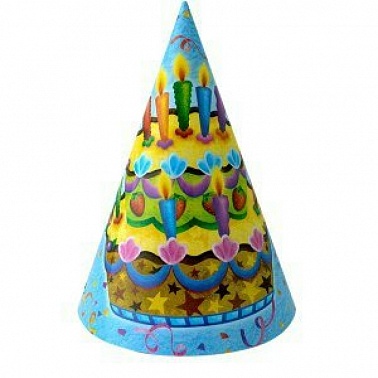 Колпаки Праздничный торт 6шт