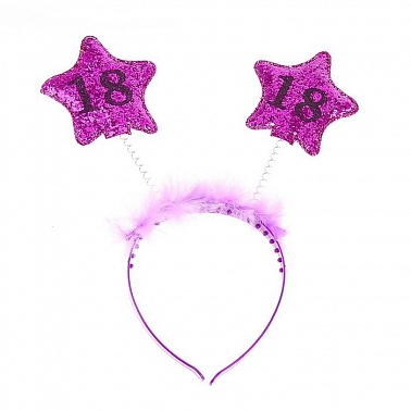 Ободок звезды 18 лет, с пушком