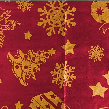 Скатерть Новогодний декор Красный 140*200см