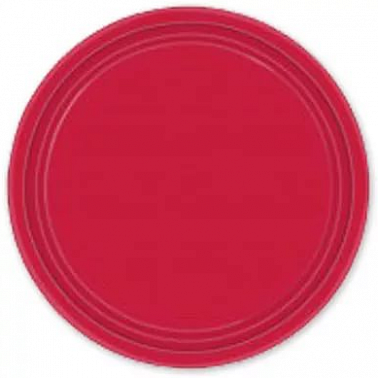 Тарелка Веселая Затея Красная 17 см 8 шт