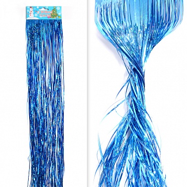 Дождик Синий гологр.200мм* 0,5м