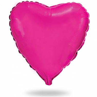 Шар фольга без рисунка Сердце 32" малиновый (FM)