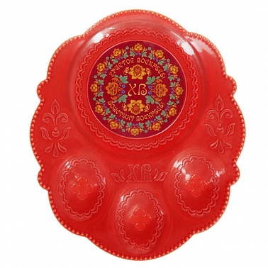 Пасхальная подставка Цветочная 21 см 3 яйца 1 шт