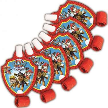 Язычок-гудок Щенячий Патруль 6 шт