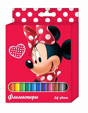 Фломастеры Дисней Минни 24 цветов 1 шт