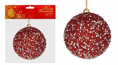 Шар Красная капель d-10 см