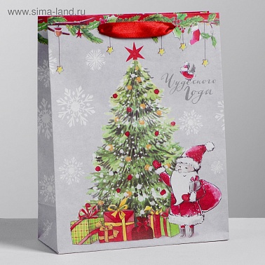 Пакет крафт НГ 18*23*8см МИКС