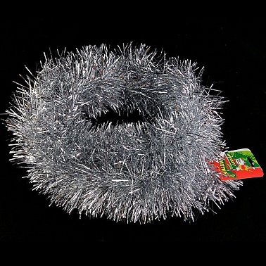 Мишура Люкс Серебро 2м*11см