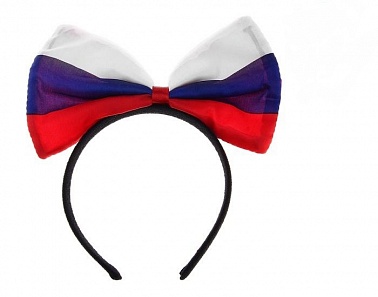 Ободок Бант Россия 21*18 1 шт