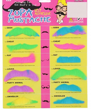 Набор усов Диско 12шт