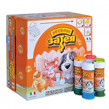 Мыльные пузыри Веселая Затея Животные 60 мл