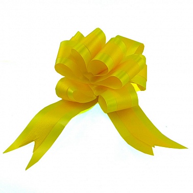 Бант-шар с полосой "Комбо" Желтый 5 см