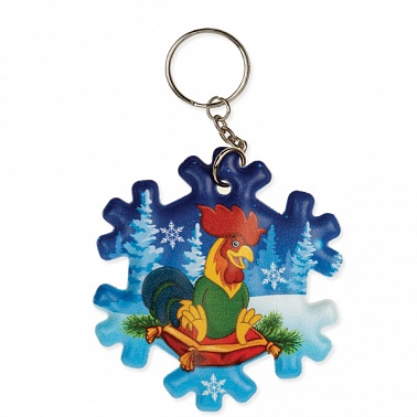 Брелок Снежинка (серия 51.55.163) 1 шт