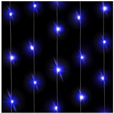 Светодиодная нить Голубого свечения, 3м, 30 Led