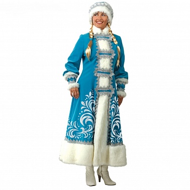 Костюм Снегурочка аппликация размер 44-48