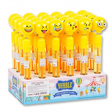 Мыльные пузыри Смайлик погремушка 60 мл