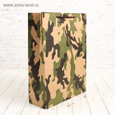 Пакет крафт Камуфляж светлый 42*31*9,5см