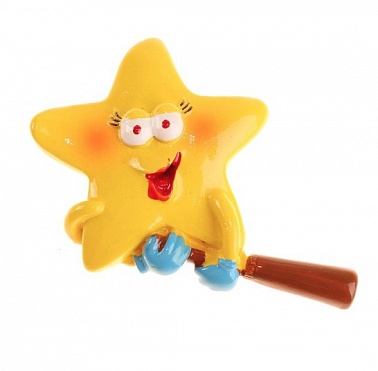 Магнит "Звездочка с веслом 7,5*5см