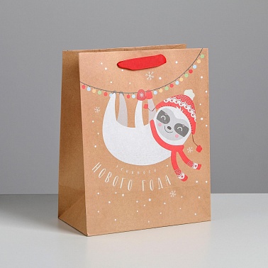 Пакет крафт НГ 12*15*5.5см МИКС