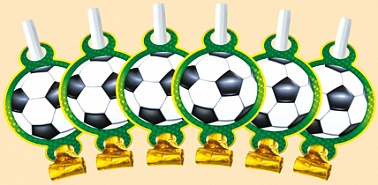 Язычок-гудок Футбольная вечеринка 6шт