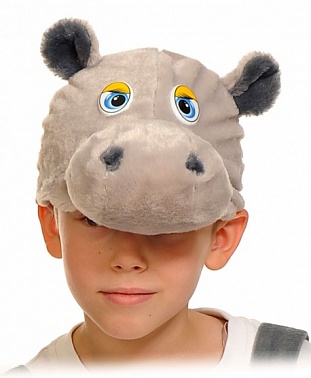 Маска Бегемотик плюш