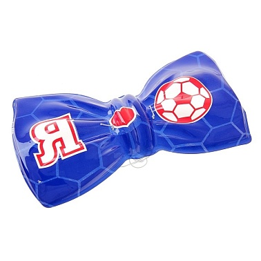 Бант пластик Я люблю футбол 1 шт